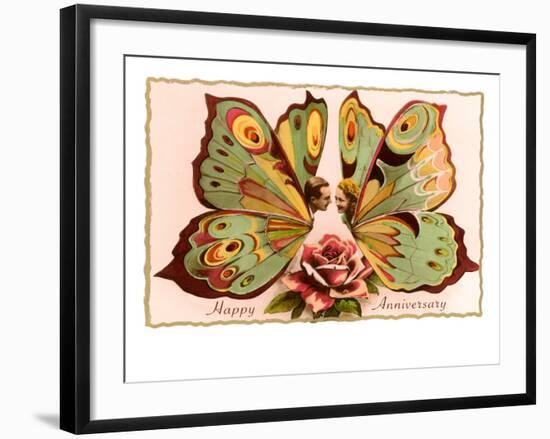 Happy Anniversary, Butterfly People-null-Framed Art Print