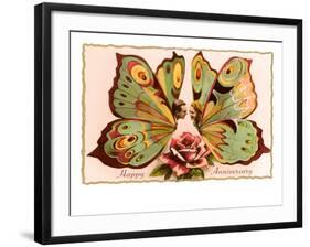 Happy Anniversary, Butterfly People-null-Framed Art Print