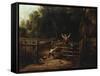 Happy as a King, 1843-Thomas Worthington Whittredge-Framed Stretched Canvas