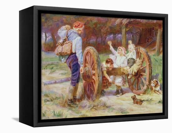 Happy as the Days are Long-Frederick Morgan-Framed Stretched Canvas