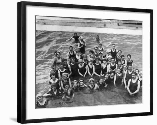 Happy Bathers-null-Framed Photographic Print