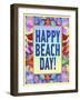 Happy Beach Day-Kimura Designs-Framed Giclee Print