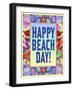 Happy Beach Day-Kimura Designs-Framed Giclee Print