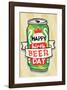 Happy Beer Day - Tommy Human Cartoon Print-Tommy Human-Framed Giclee Print