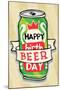 Happy Beer Day - Tommy Human Cartoon Print-Tommy Human-Mounted Giclee Print