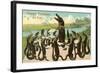 Happy Birthday, Alligator Chorus-null-Framed Art Print