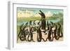 Happy Birthday, Alligator Chorus-null-Framed Art Print