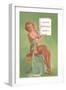 Happy Birthday Baby, Pin-Up Holding Book-null-Framed Art Print