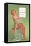 Happy Birthday Baby, Pin-Up Holding Book-null-Framed Stretched Canvas