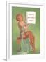 Happy Birthday Baby, Pin-Up Holding Book-null-Framed Art Print