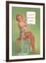 Happy Birthday Baby, Pin-Up Holding Book-null-Framed Art Print