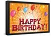 Happy Birthday (Balloons) Art Poster Print-null-Framed Poster