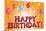Happy Birthday (Balloons) Art Poster Print-null-Mounted Poster