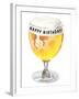 Happy Birthday Beer-null-Framed Art Print