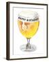 Happy Birthday Beer-null-Framed Art Print