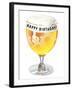 Happy Birthday Beer-null-Framed Art Print