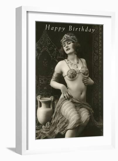 Happy Birthday, Belly Dancer-null-Framed Art Print