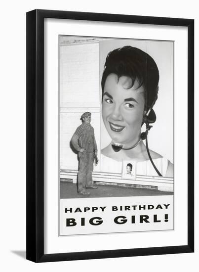 Happy Birthday Big Girl-null-Framed Art Print