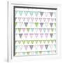 Happy Birthday Bunting Girl-Joanne Paynter Design-Framed Giclee Print