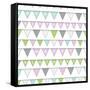 Happy Birthday Bunting Girl-Joanne Paynter Design-Framed Stretched Canvas