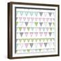 Happy Birthday Bunting Girl-Joanne Paynter Design-Framed Giclee Print