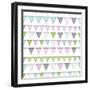 Happy Birthday Bunting Girl-Joanne Paynter Design-Framed Giclee Print