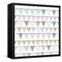 Happy Birthday Bunting Girl-Joanne Paynter Design-Framed Stretched Canvas