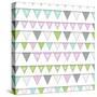 Happy Birthday Bunting Girl-Joanne Paynter Design-Stretched Canvas