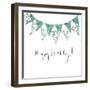 Happy Birthday Bunting-Elizabeth Rider-Framed Giclee Print