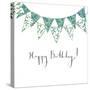 Happy Birthday Bunting-Elizabeth Rider-Stretched Canvas