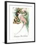 Happy Birthday, Butterfly Lady-null-Framed Art Print