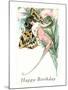 Happy Birthday, Butterfly Lady-null-Mounted Art Print