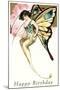 Happy Birthday, Butterfly Lady-null-Mounted Art Print