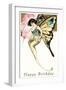 Happy Birthday, Butterfly Lady-null-Framed Art Print