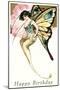 Happy Birthday, Butterfly Lady-null-Mounted Art Print