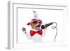 Happy Birthday Dog Singing-Javier Brosch-Framed Photographic Print