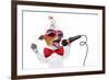 Happy Birthday Dog Singing-Javier Brosch-Framed Photographic Print