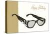 Happy Birthday Eyeglasses-null-Stretched Canvas