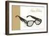 Happy Birthday Eyeglasses-null-Framed Art Print