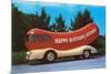 Happy Birthday Hotdog, Wienermobile-null-Mounted Art Print