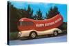 Happy Birthday Hotdog, Wienermobile-null-Stretched Canvas