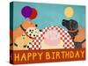 Happy Birthday Large-Stephen Huneck-Stretched Canvas