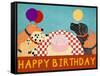 Happy Birthday Large-Stephen Huneck-Framed Stretched Canvas
