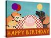 Happy Birthday Large-Stephen Huneck-Stretched Canvas