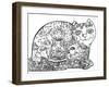 Happy Birthday: LINE ART-Oxana Zaika-Framed Giclee Print