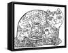 Happy Birthday: LINE ART-Oxana Zaika-Framed Stretched Canvas