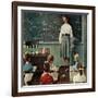 "Happy Birthday, Miss Jones", March 17,1956-Norman Rockwell-Framed Giclee Print