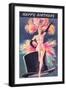 Happy Birthday, Showgirl on Top Hat-null-Framed Art Print