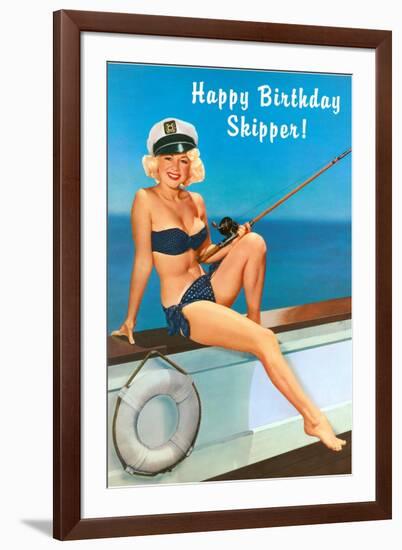 Happy Birthday Skipper-null-Framed Art Print