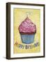 Happy Birthday To You Cupcake-Melinda Hipsher-Framed Giclee Print